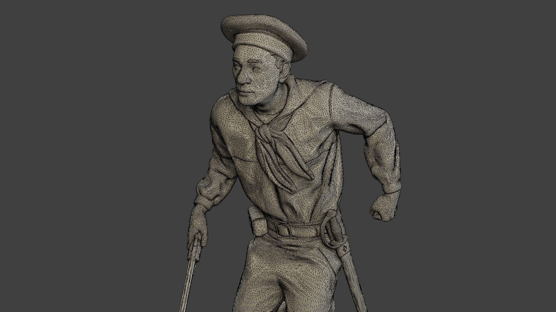 American Sailor Civil War Union Run ACWUS1 3D print model_12