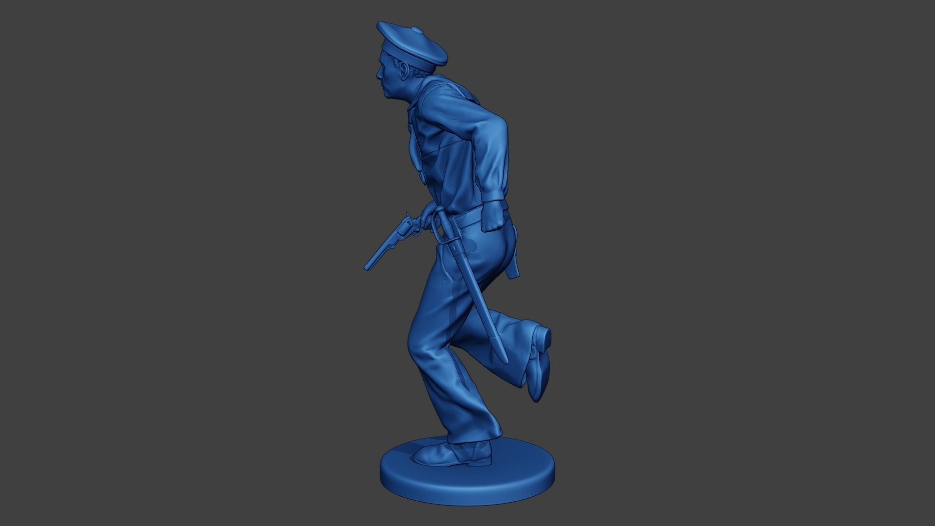 American Sailor Civil War Union Run ACWUS1 3D print model_4