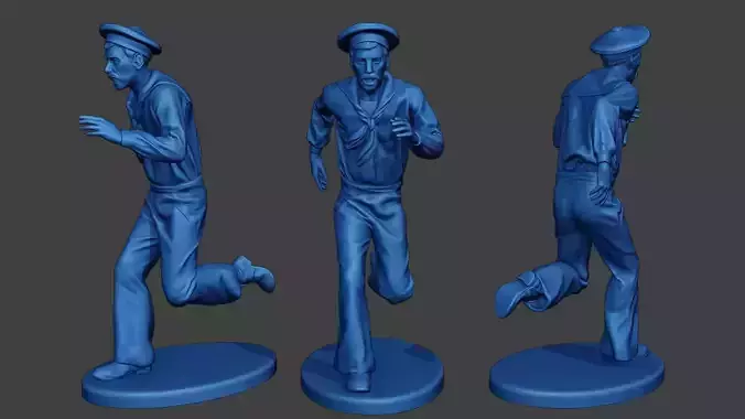 American Sailor Civil War Union Run2 ACWUS1 3D print model