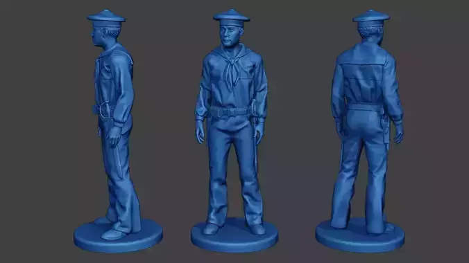 American Sailor Civil War Union Stand ACWUS1 3D print model