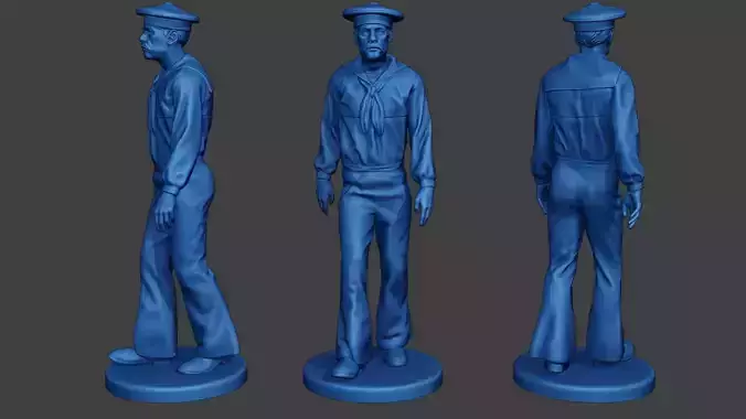 American Sailor Civil War Union Walk ACWUS1 3D print model