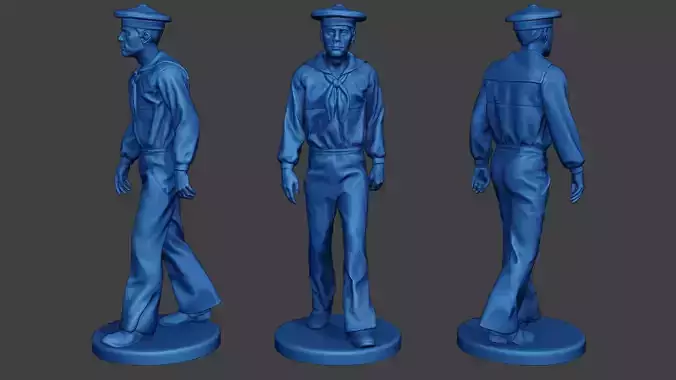 American Sailor Civil War Union Walk2 ACWUS1 3D print model