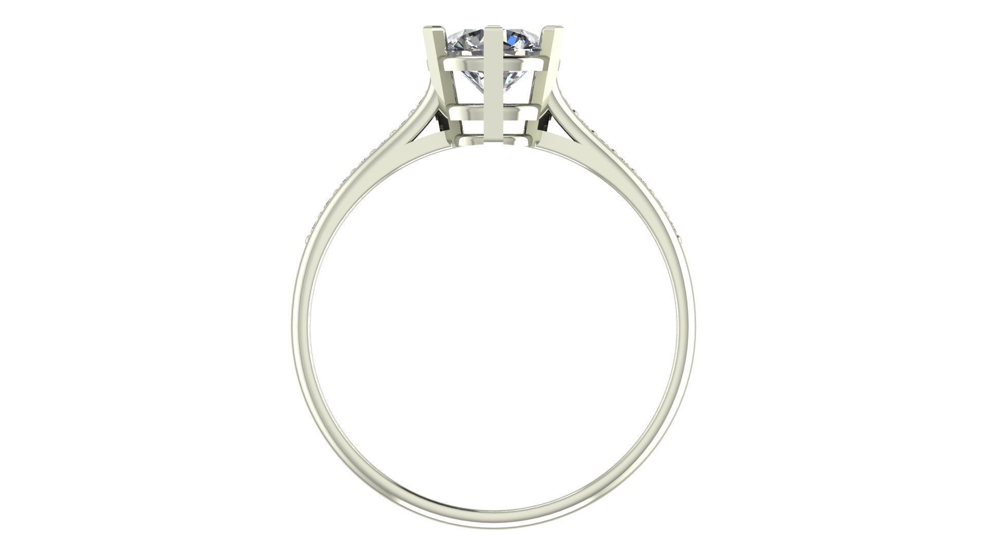 Solitarie Ring - 01 - Ready to Print 3D print model_2