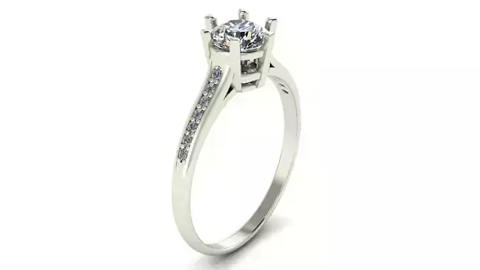Solitarie Ring - 01 - Ready to Print 3D print model