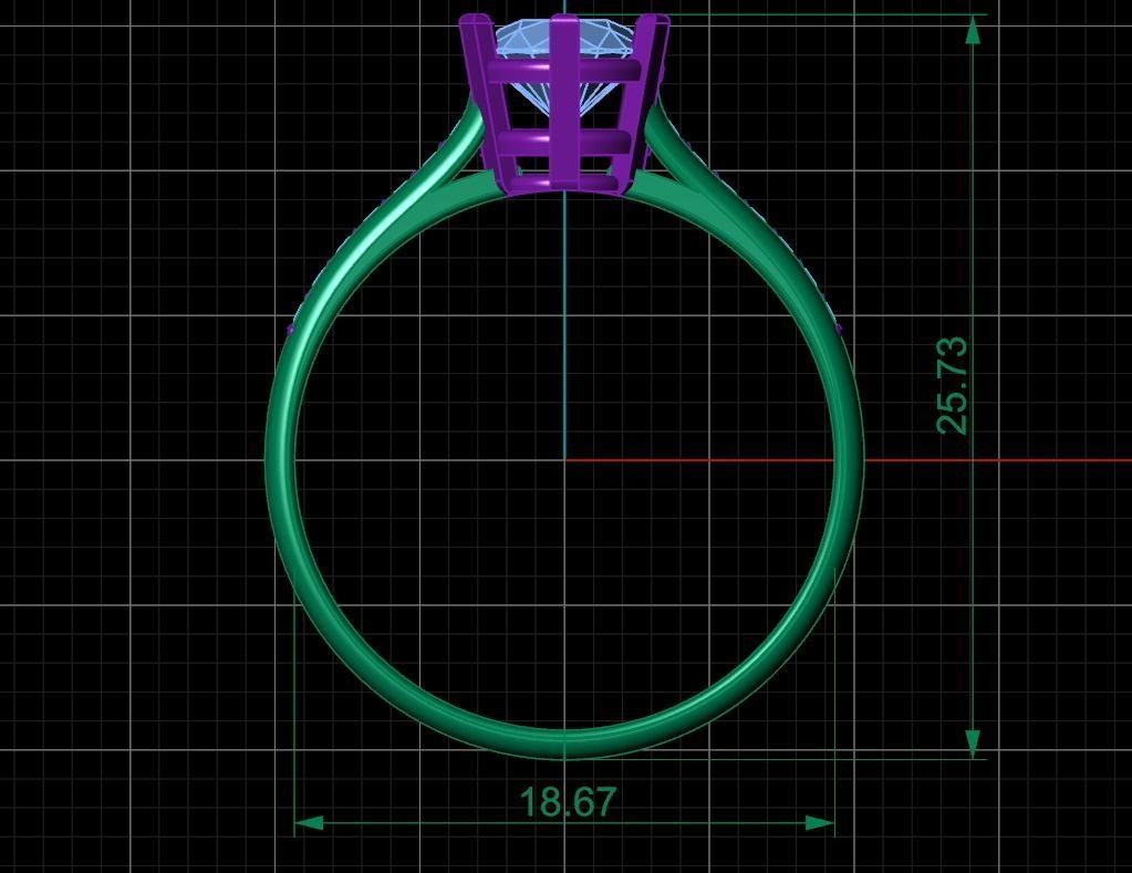 Solitarie Ring - 01 - Ready to Print 3D print model_8