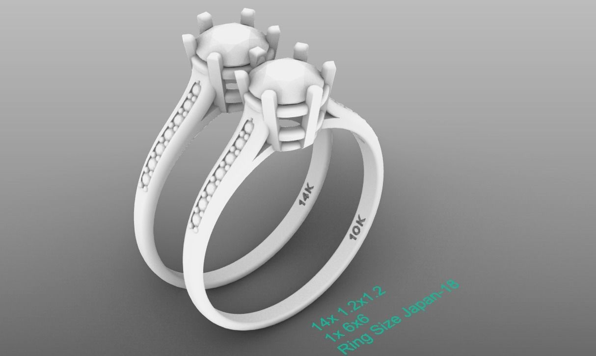 Solitarie Ring - 01 - Ready to Print 3D print model_9