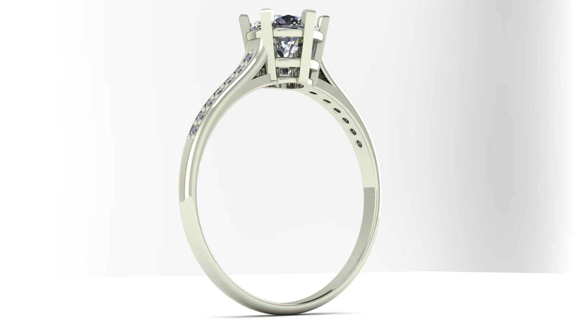 Solitarie Ring - 01 - Ready to Print 3D print model_1