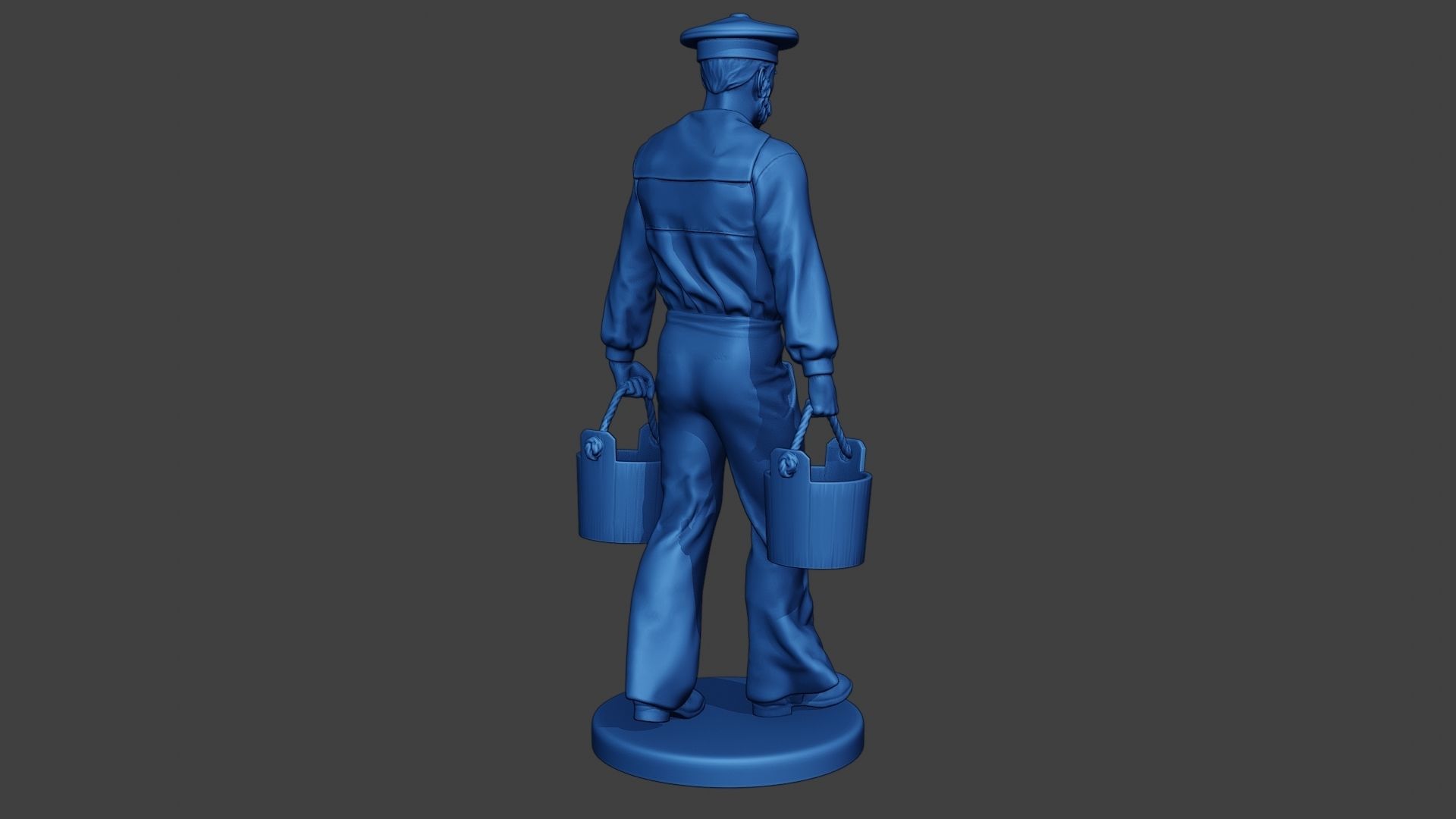 American Sailor Civil War Union WalkBucket ACWUS1 3D print model_7