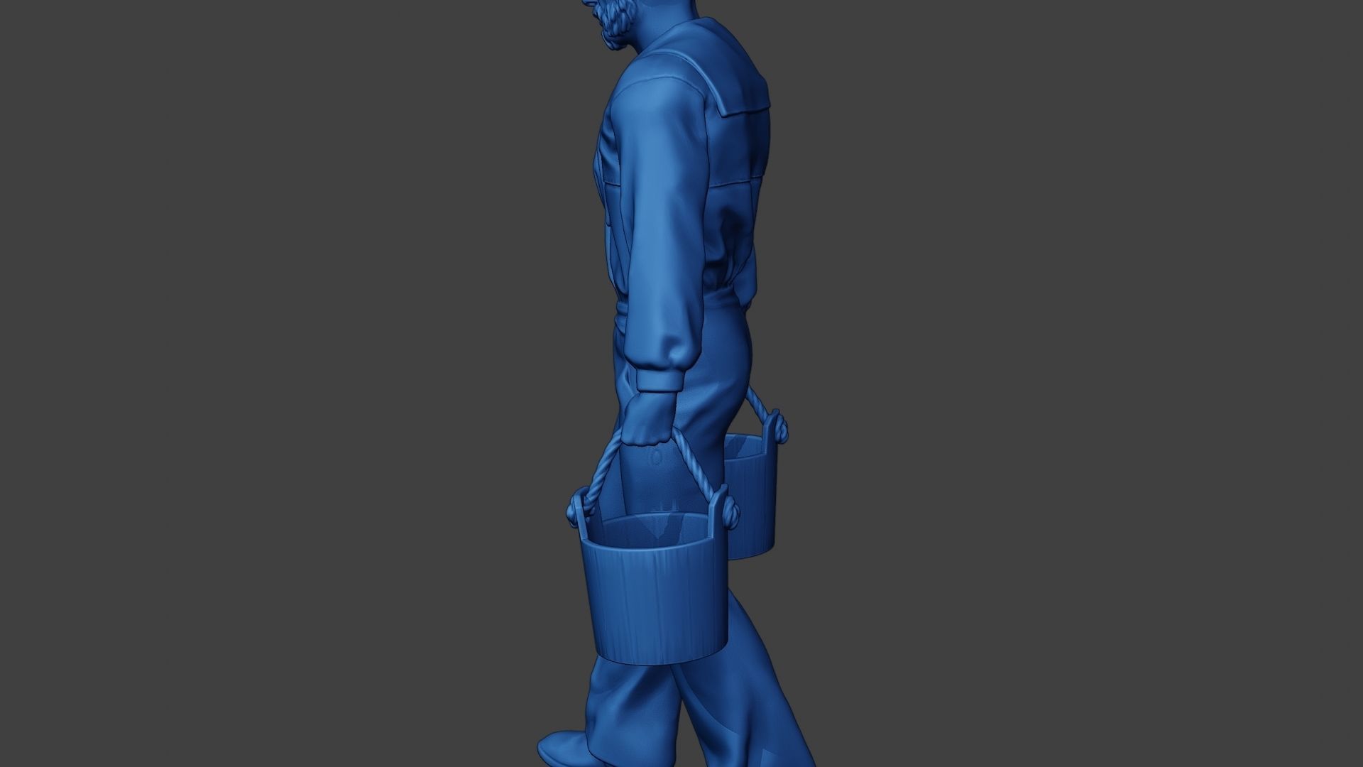 American Sailor Civil War Union WalkBucket ACWUS1 3D print model_26