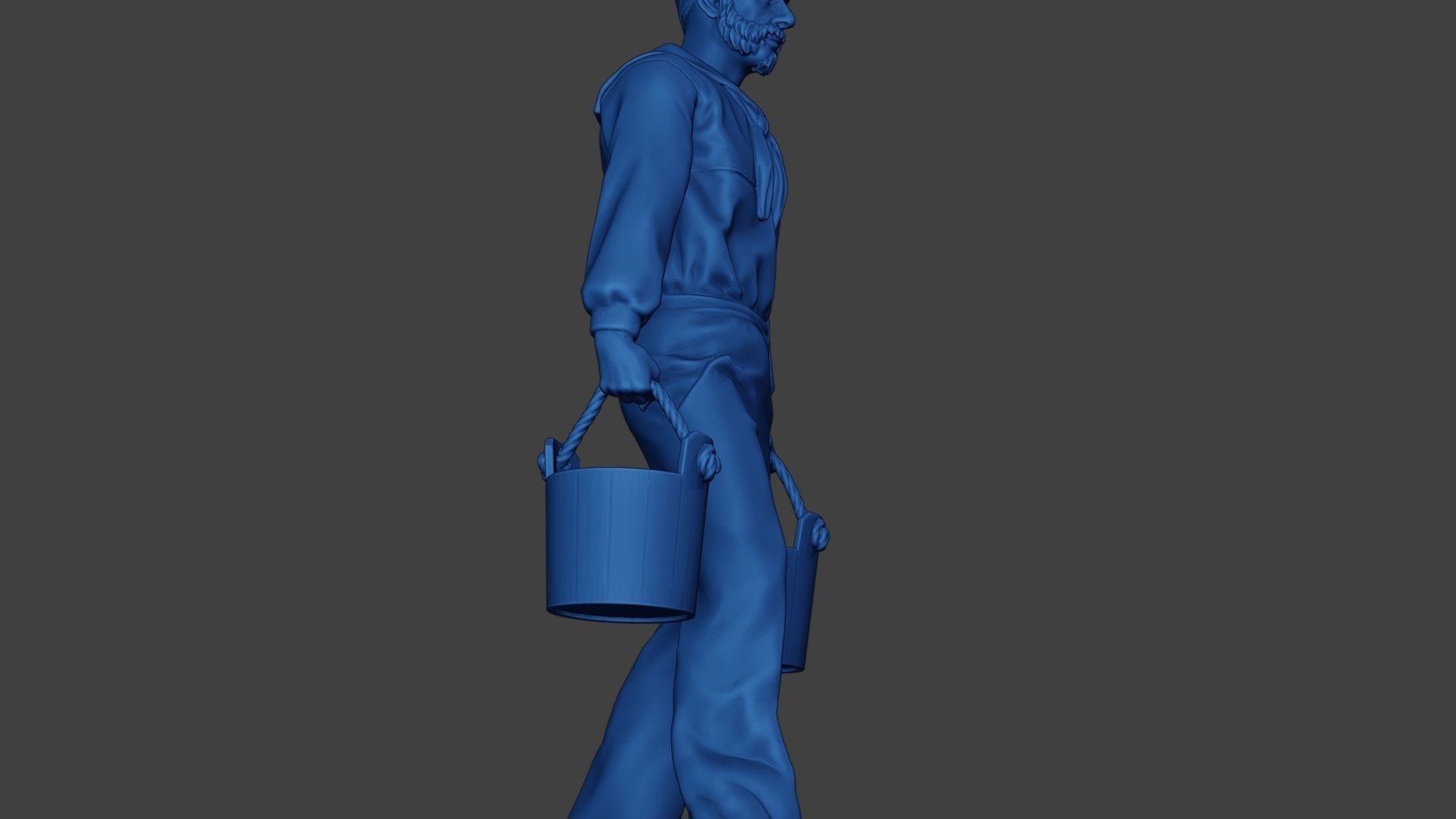 American Sailor Civil War Union WalkBucket ACWUS1 3D print model_29
