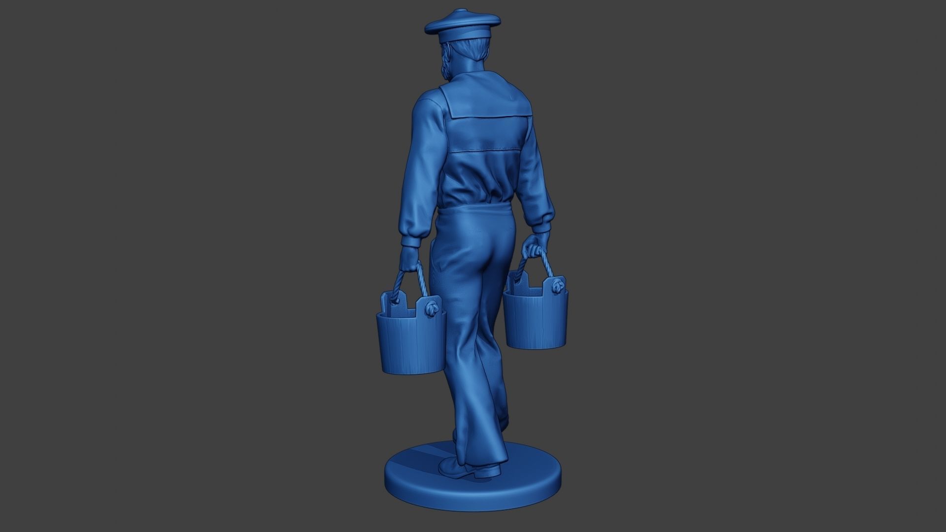 American Sailor Civil War Union WalkBucket ACWUS1 3D print model_5