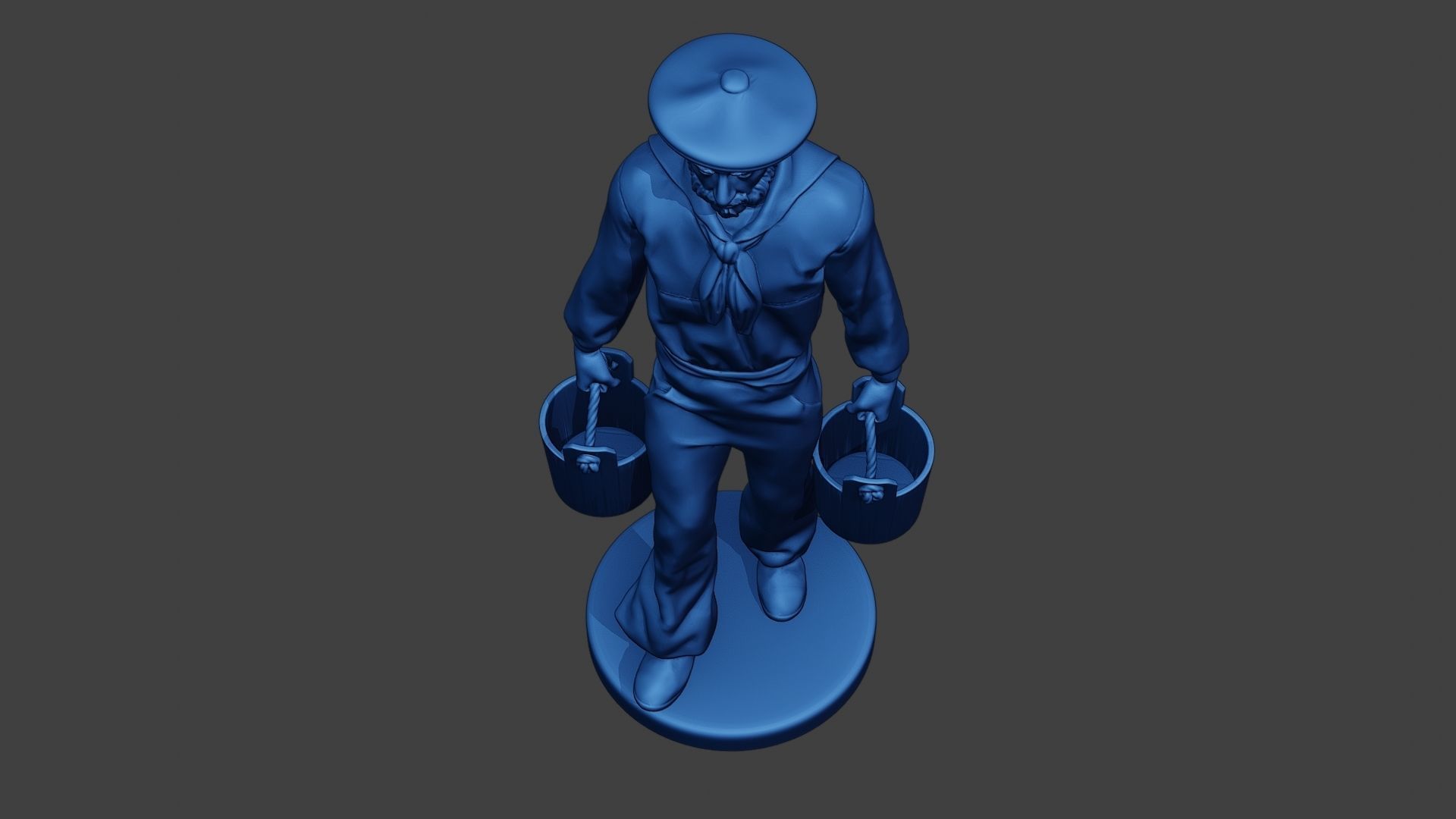 American Sailor Civil War Union WalkBucket ACWUS1 3D print model_14