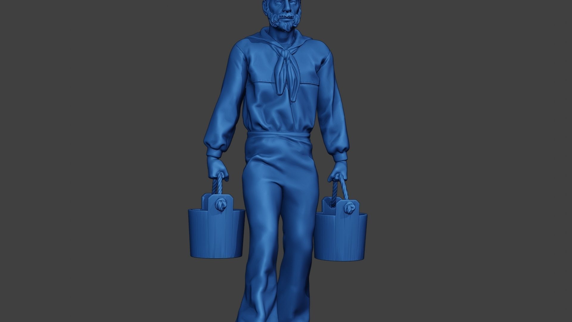 American Sailor Civil War Union WalkBucket ACWUS1 3D print model_28