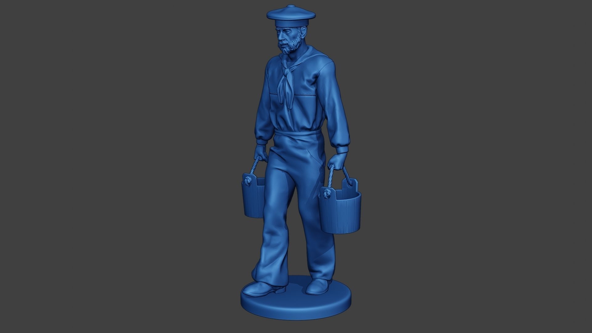 American Sailor Civil War Union WalkBucket ACWUS1 3D print model_2