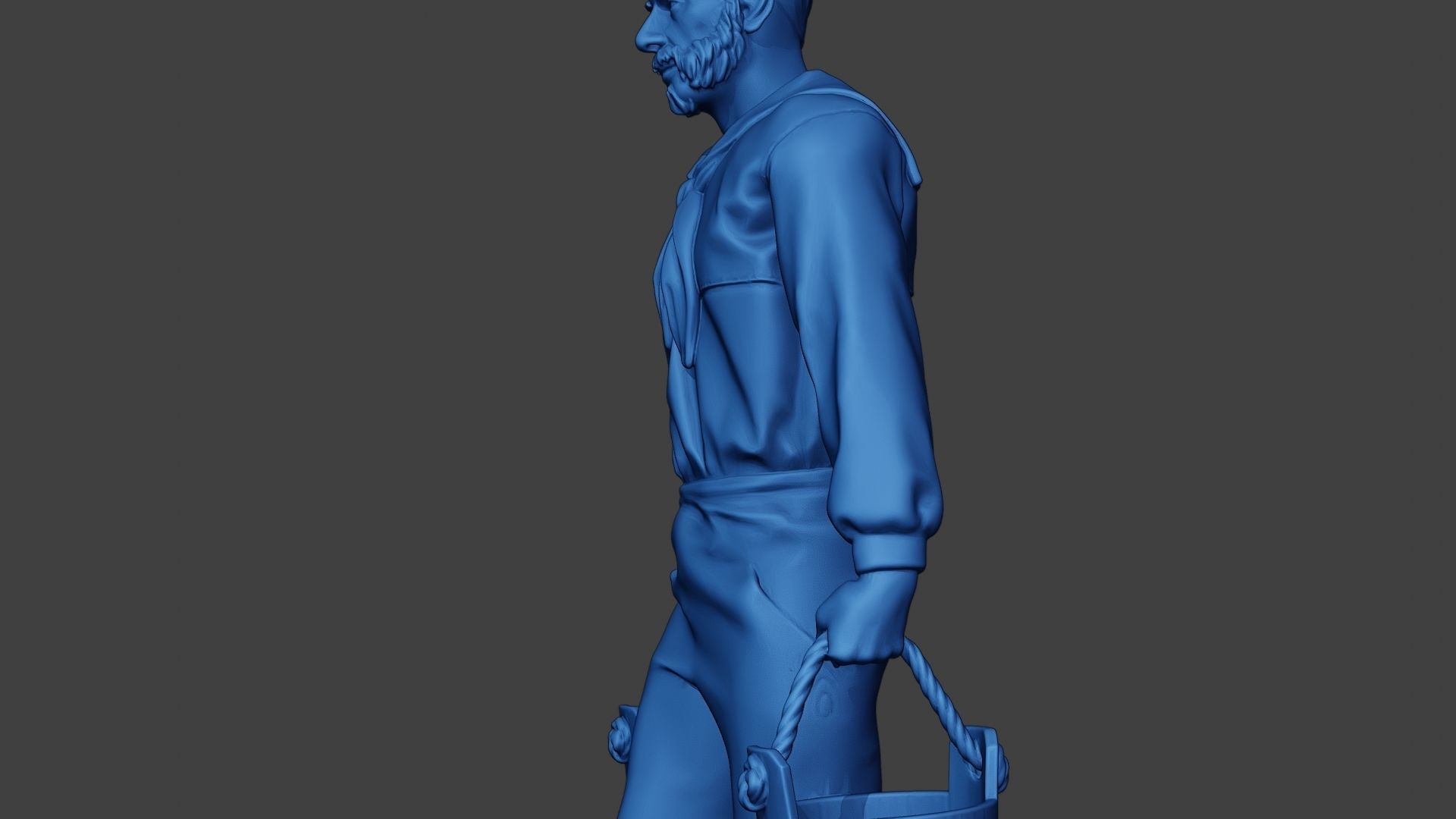 American Sailor Civil War Union WalkBucket ACWUS1 3D print model_17