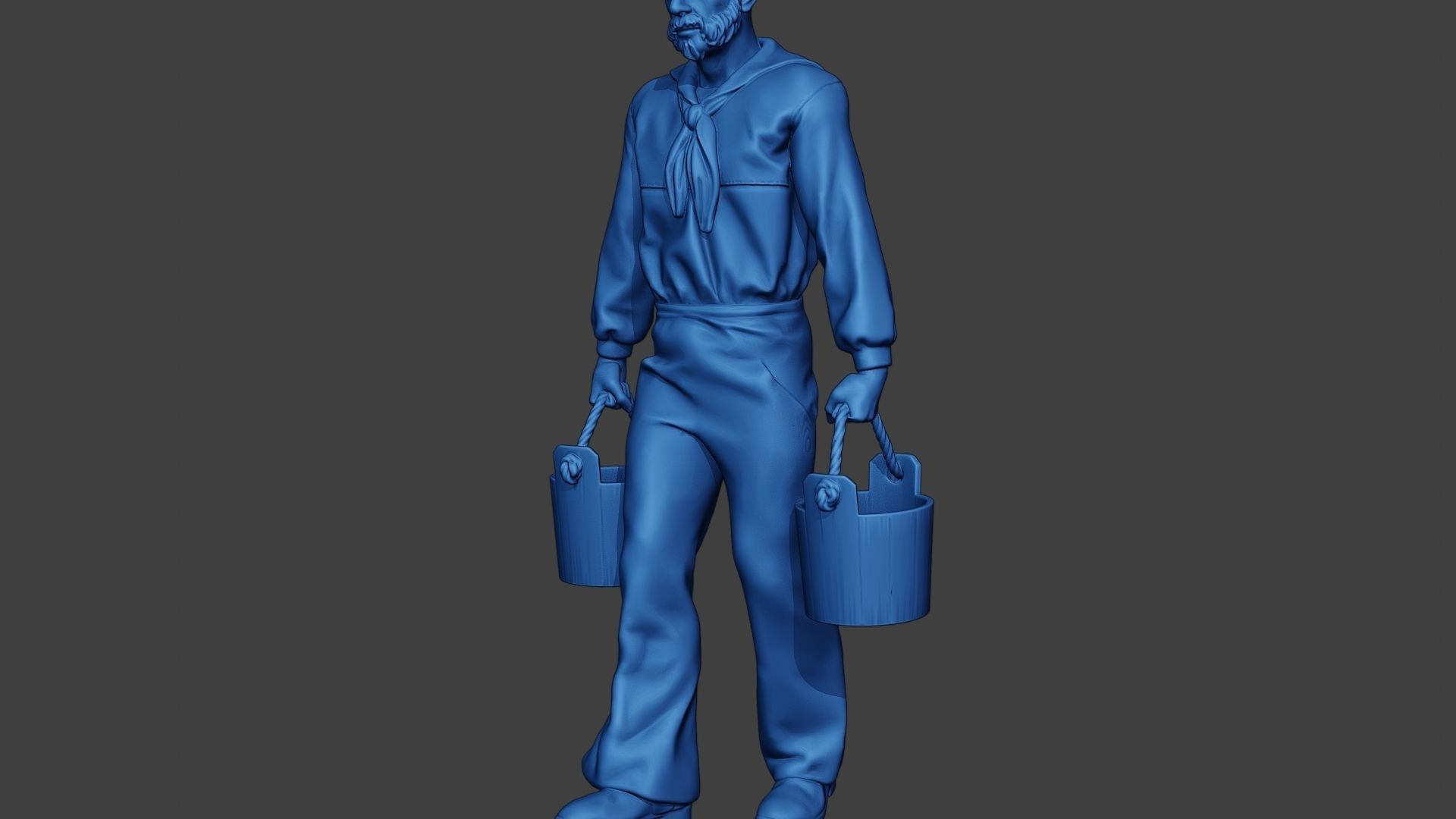 American Sailor Civil War Union WalkBucket ACWUS1 3D print model_27