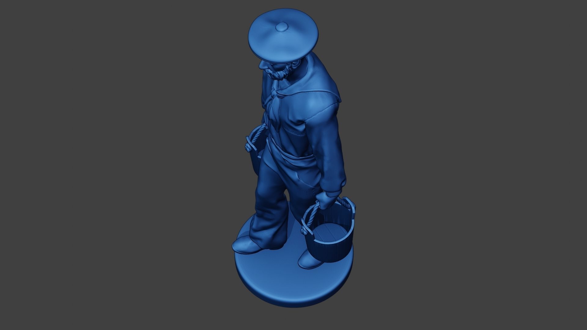 American Sailor Civil War Union WalkBucket ACWUS1 3D print model_15