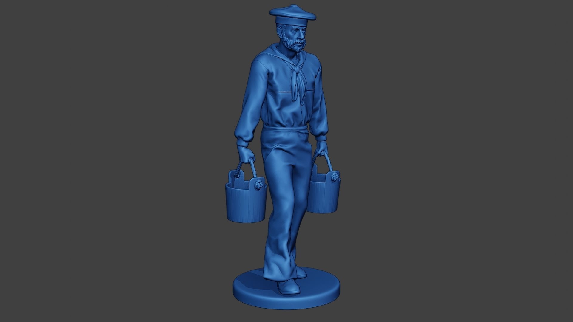 American Sailor Civil War Union WalkBucket ACWUS1 3D print model_10