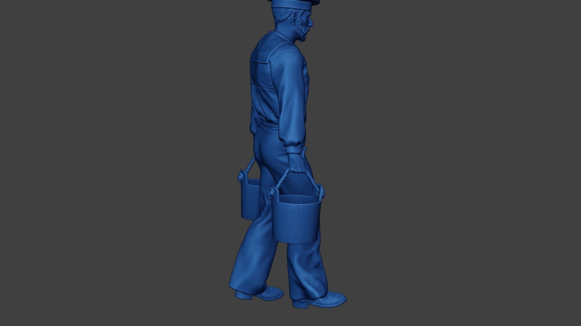 American Sailor Civil War Union WalkBucket ACWUS1 3D print model_31