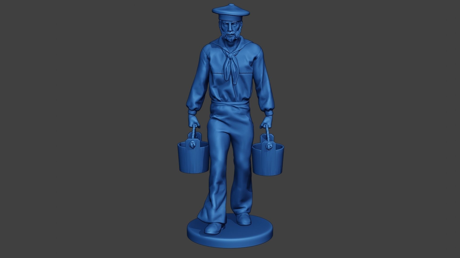 American Sailor Civil War Union WalkBucket ACWUS1 3D print model_11