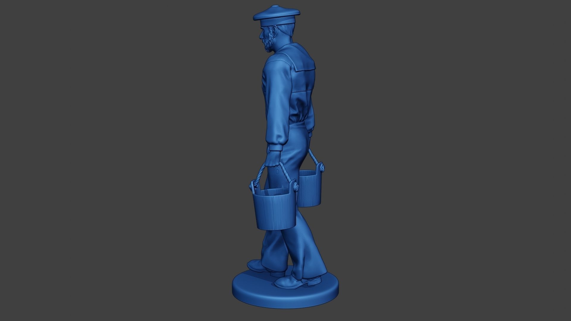 American Sailor Civil War Union WalkBucket ACWUS1 3D print model_4