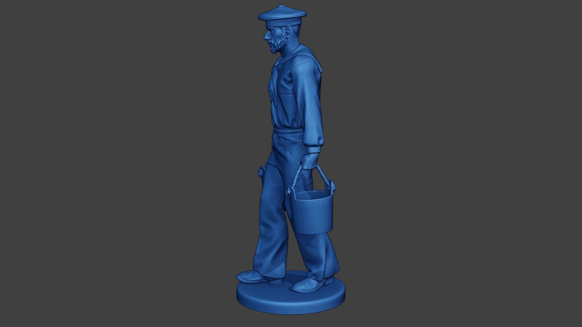 American Sailor Civil War Union WalkBucket ACWUS1 3D print model_3