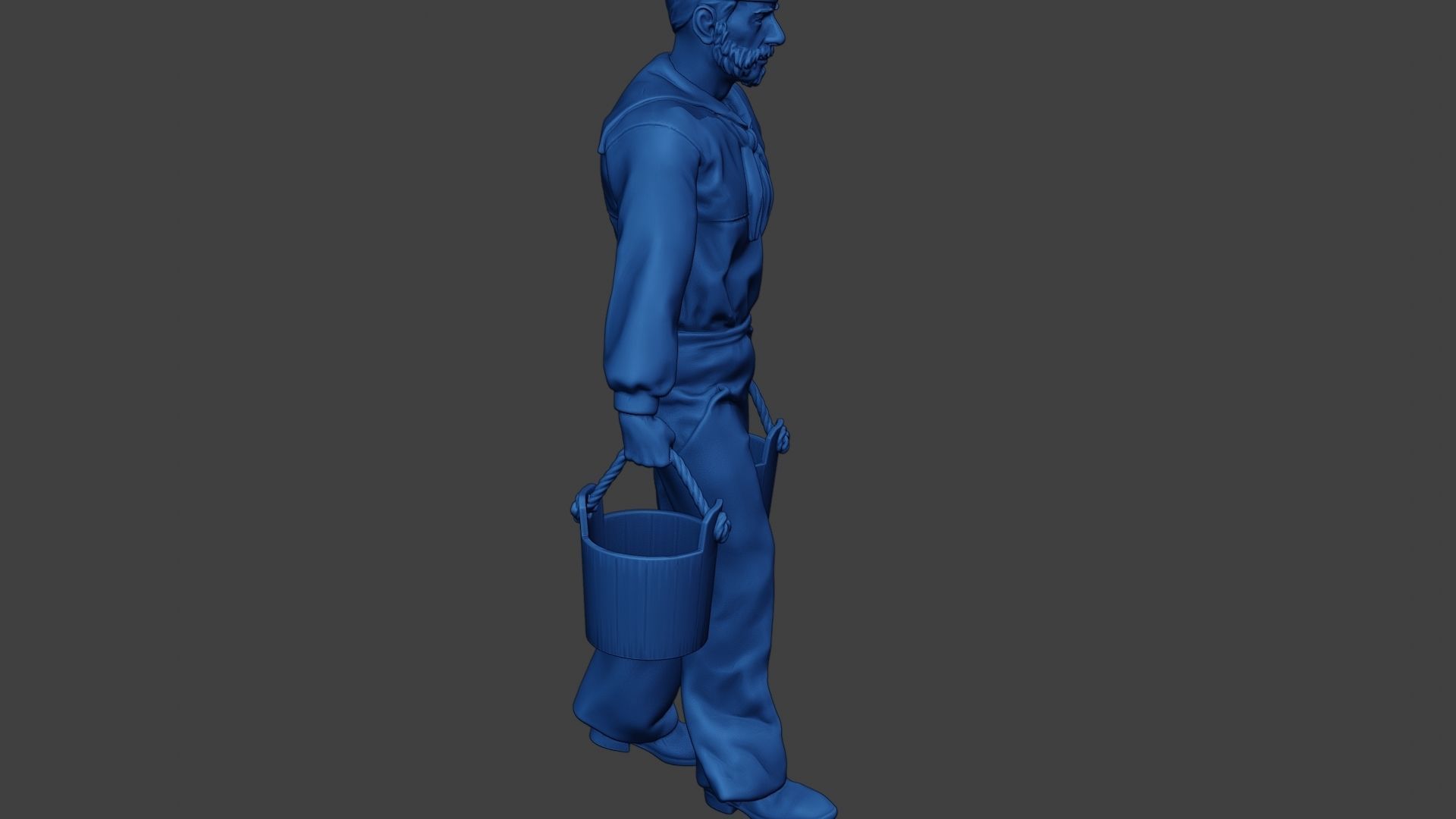 American Sailor Civil War Union WalkBucket ACWUS1 3D print model_30