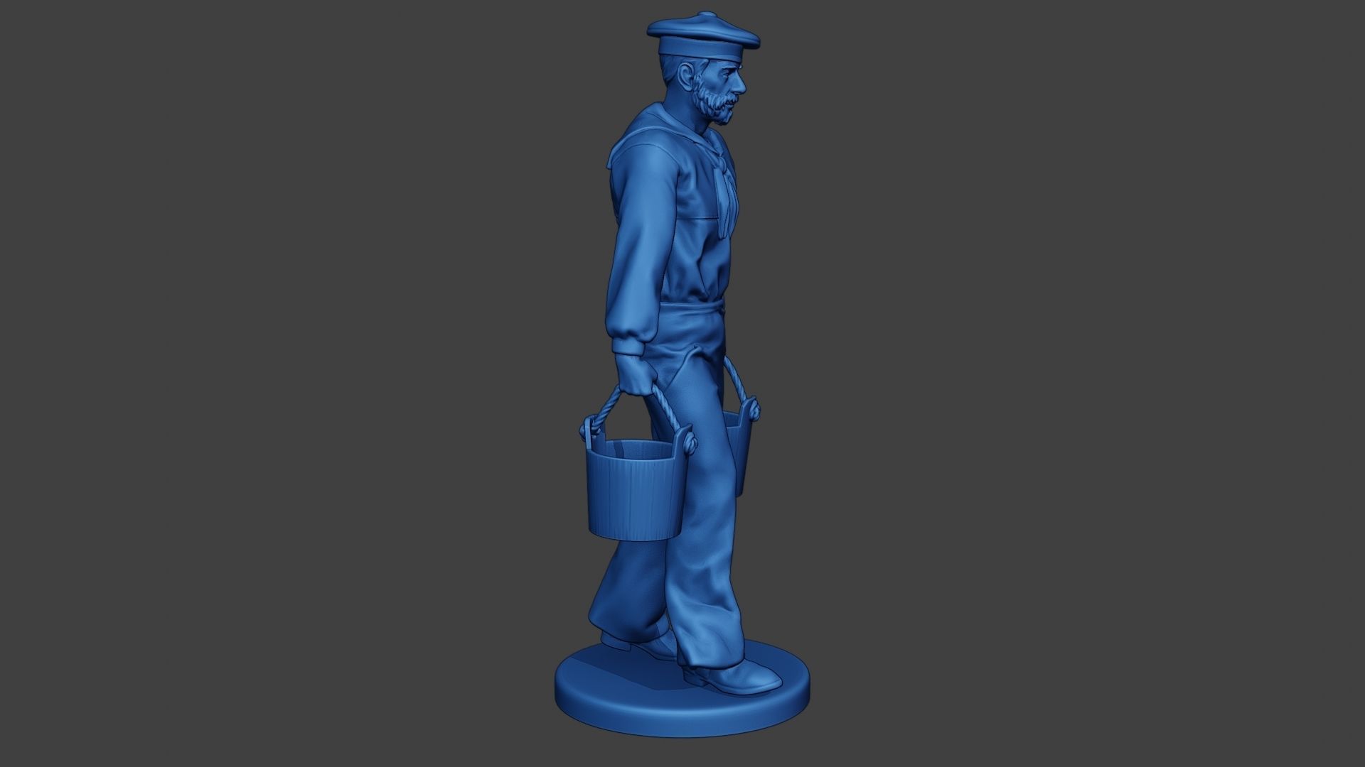 American Sailor Civil War Union WalkBucket ACWUS1 3D print model_9