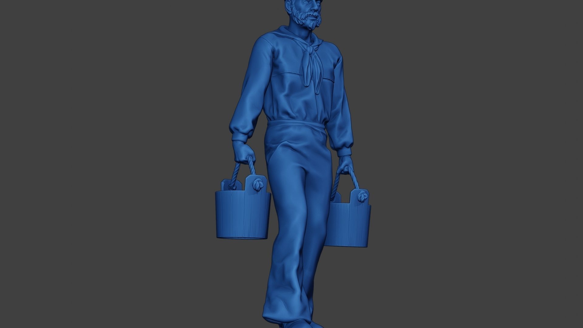 American Sailor Civil War Union WalkBucket ACWUS1 3D print model_13
