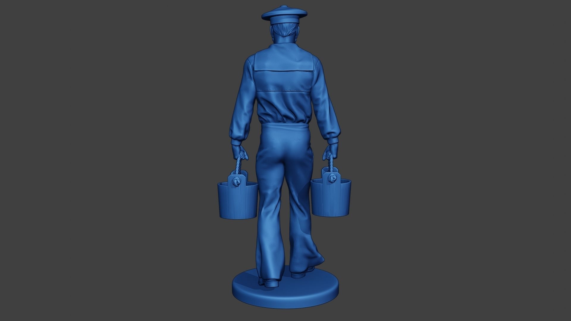 American Sailor Civil War Union WalkBucket ACWUS1 3D print model_6