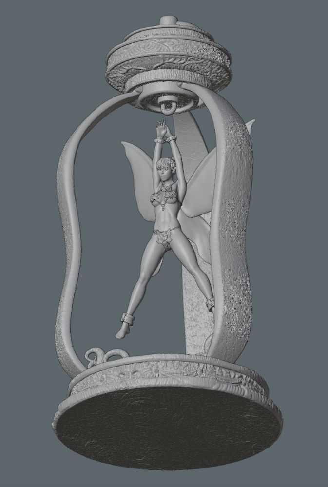 Tinkerbell Fanart - 75mm 3d printing file 3D print model_26