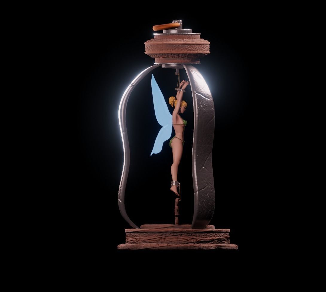 Tinkerbell Fanart - 75mm 3d printing file 3D print model_7