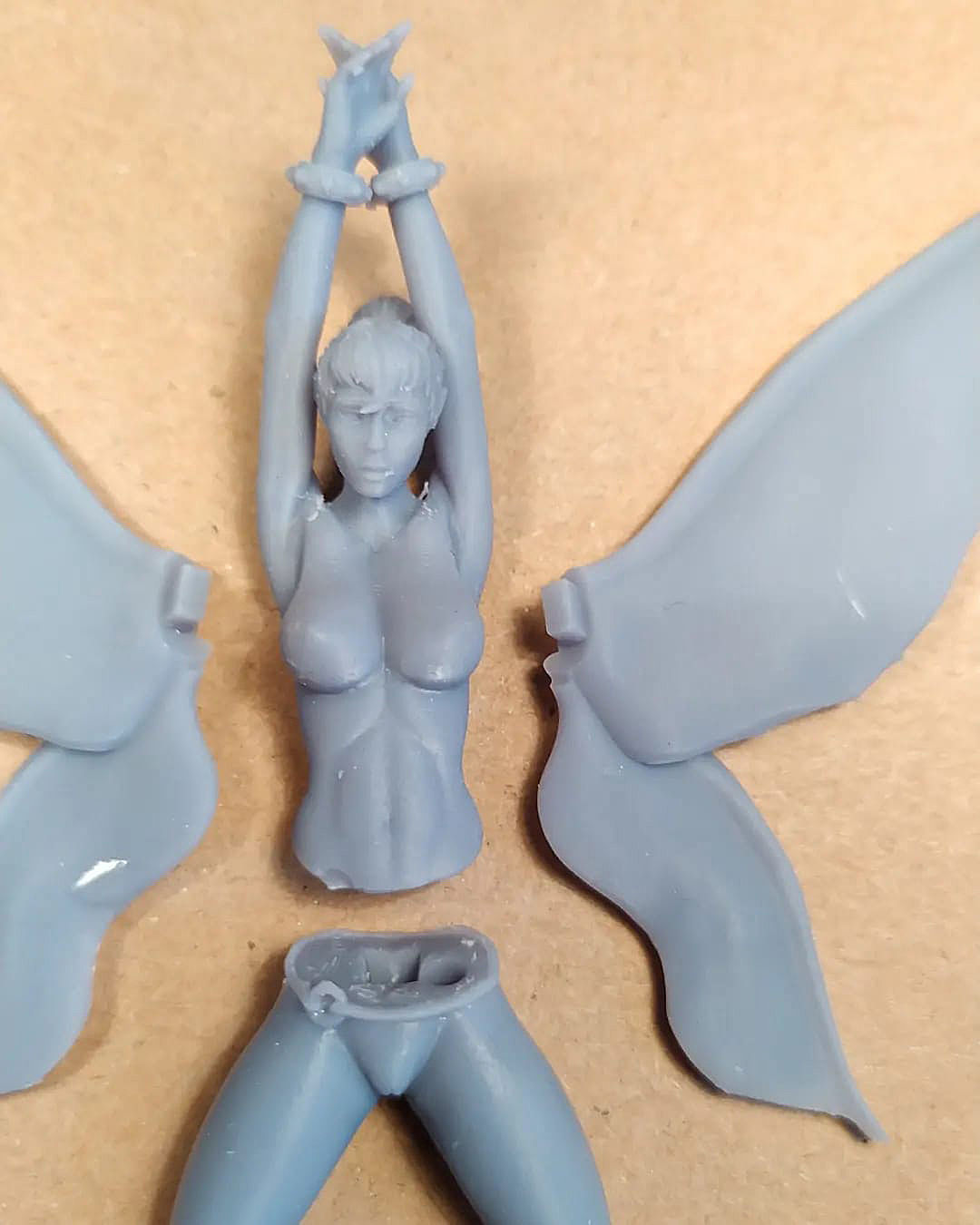 Tinkerbell Fanart - 75mm 3d printing file 3D print model_38