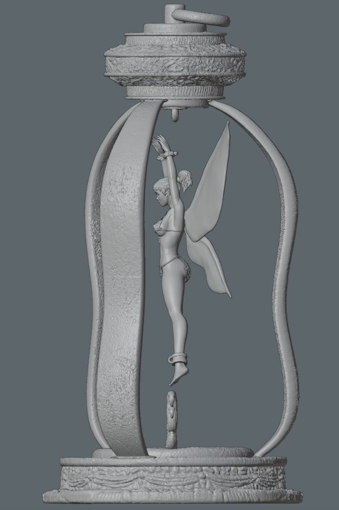 Tinkerbell Fanart - 75mm 3d printing file 3D print model_22
