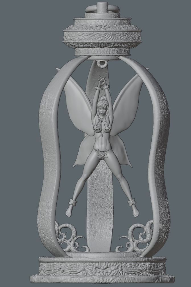 Tinkerbell Fanart - 75mm 3d printing file 3D print model_21