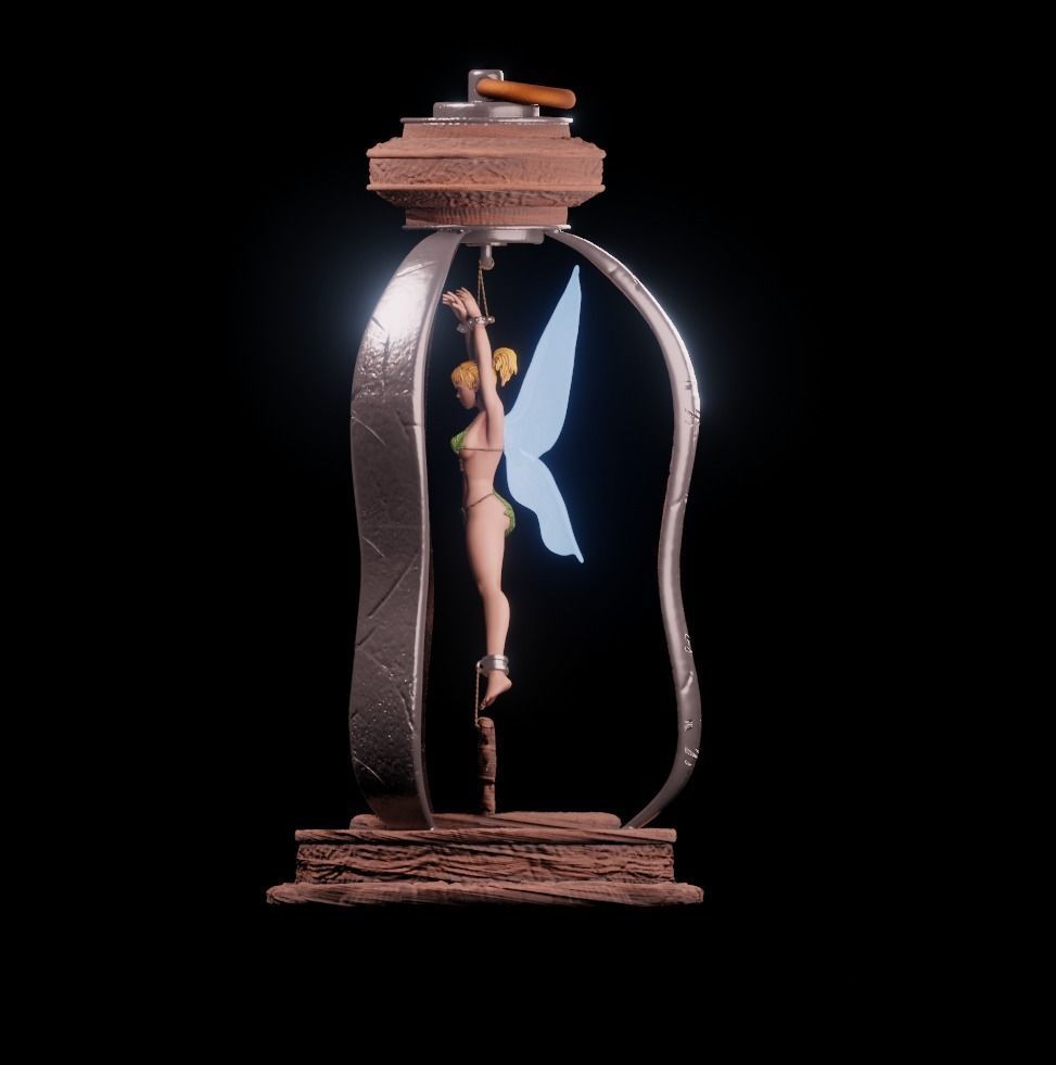 Tinkerbell Fanart - 75mm 3d printing file 3D print model_6