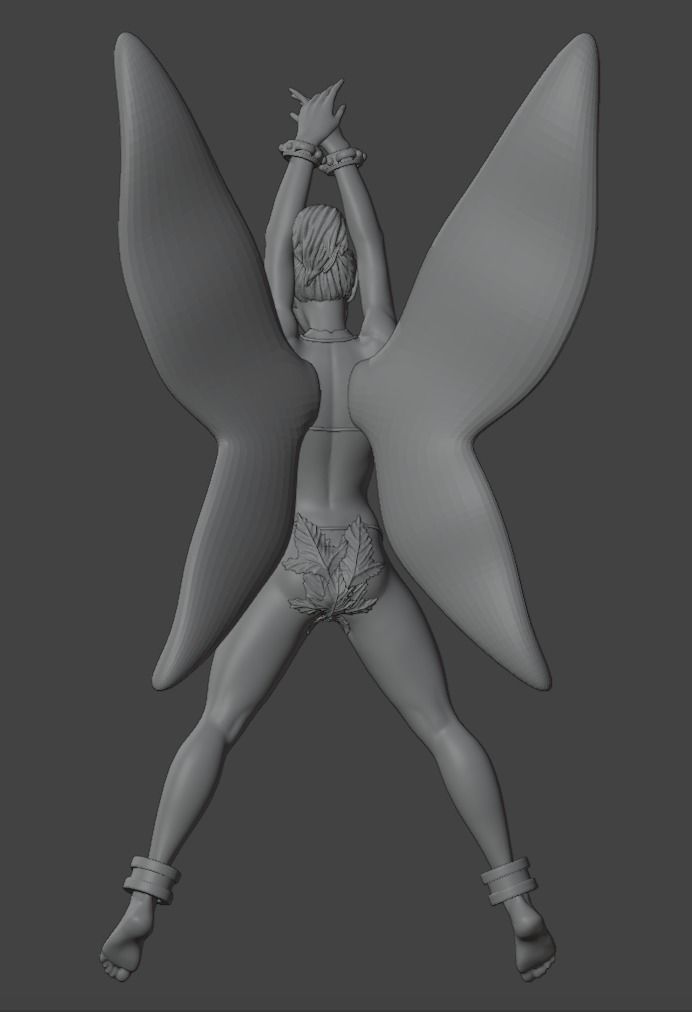 Tinkerbell Fanart - 75mm 3d printing file 3D print model_18