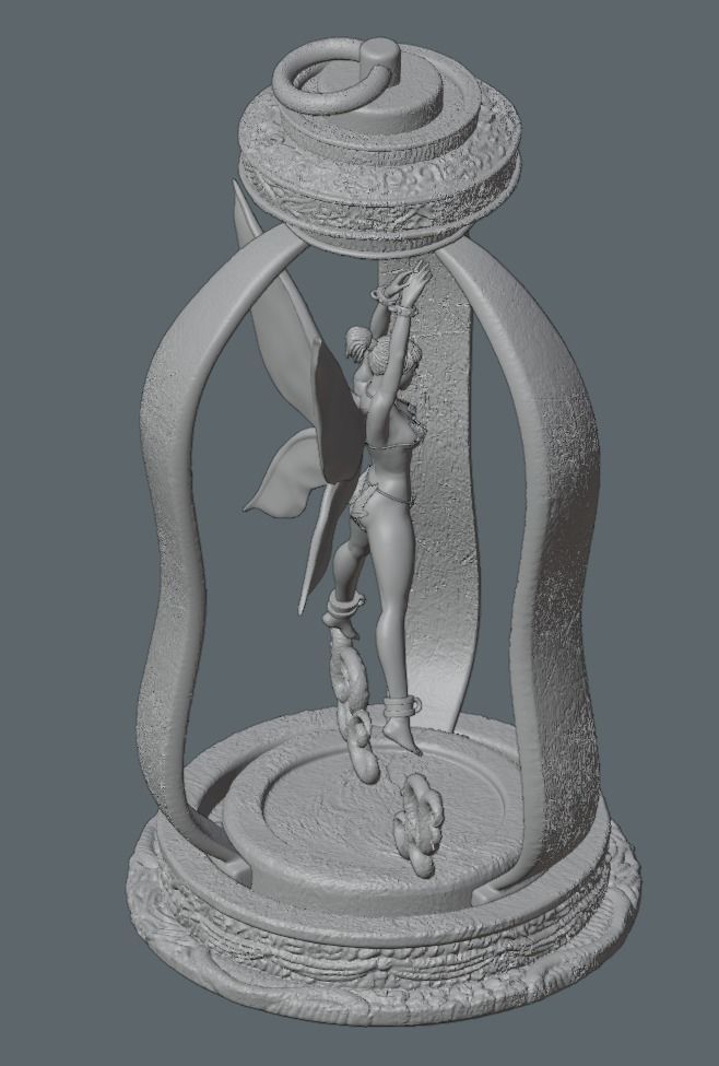 Tinkerbell Fanart - 75mm 3d printing file 3D print model_25