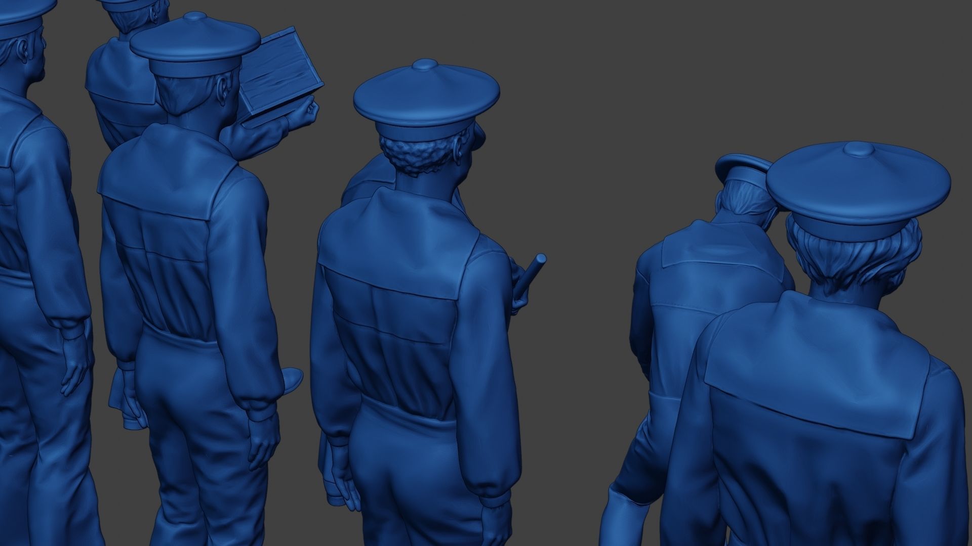 American Sailors Civil War Union Pack1 ACWUS1 3D Model Collection_11