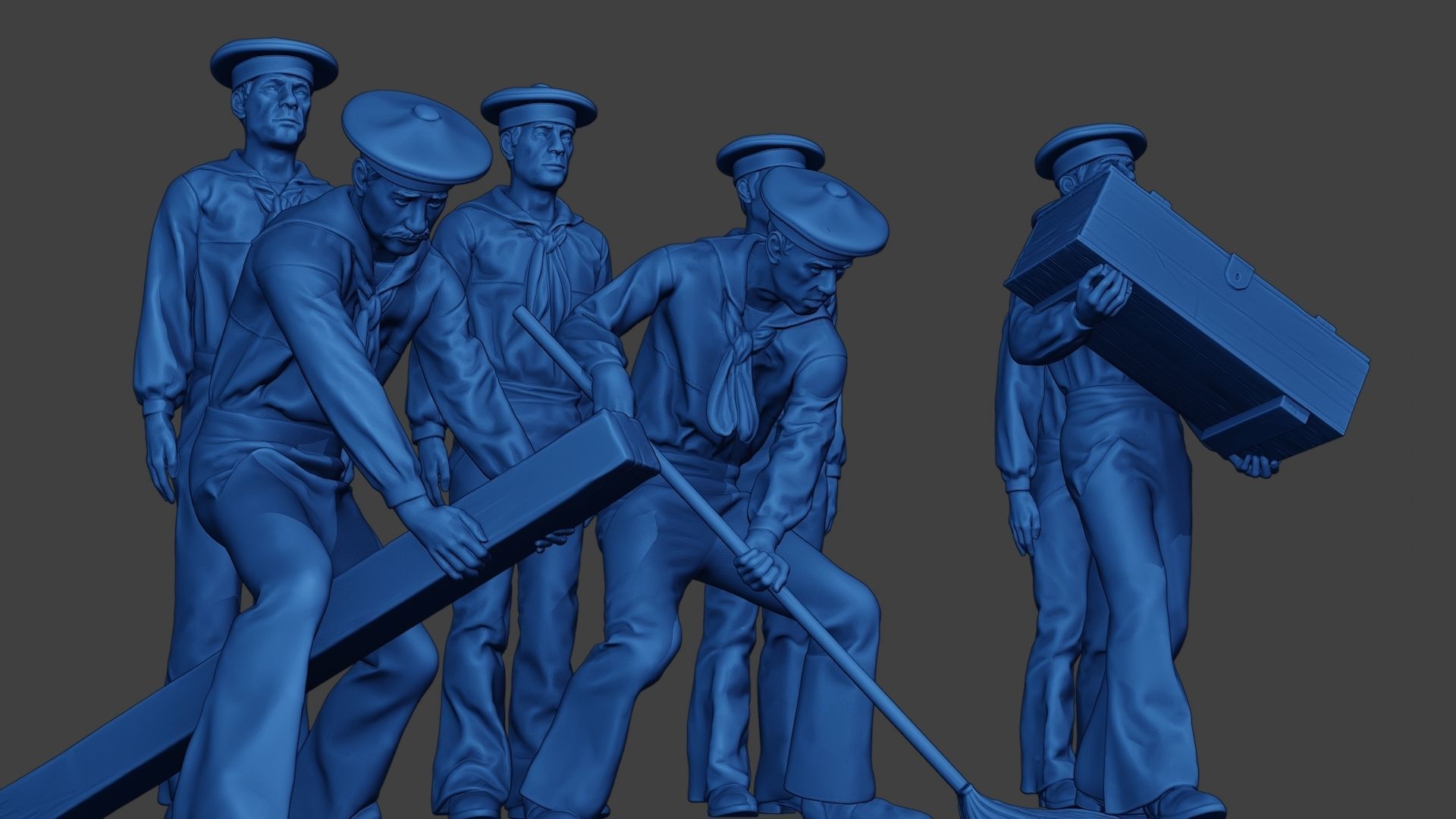 American Sailors Civil War Union Pack1 ACWUS1 3D Model Collection_27