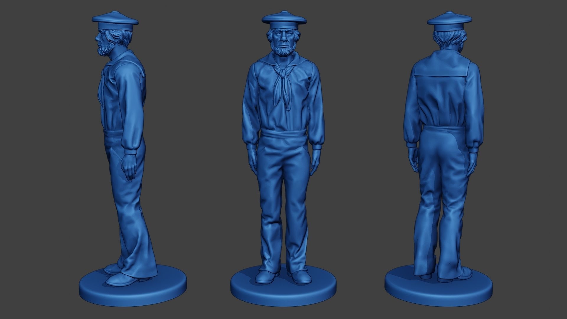 American Sailors Civil War Union Pack1 ACWUS1 3D Model Collection_5