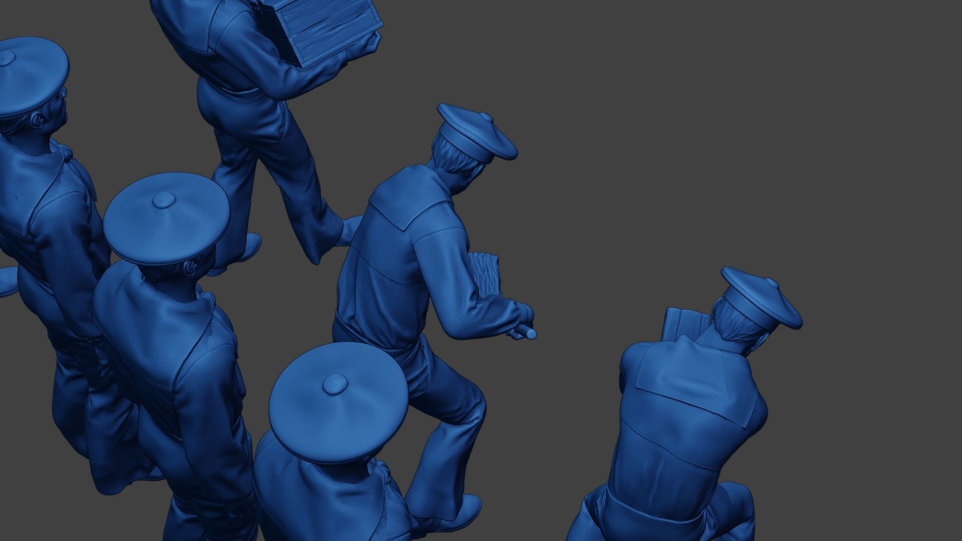 American Sailors Civil War Union Pack1 ACWUS1 3D Model Collection_13