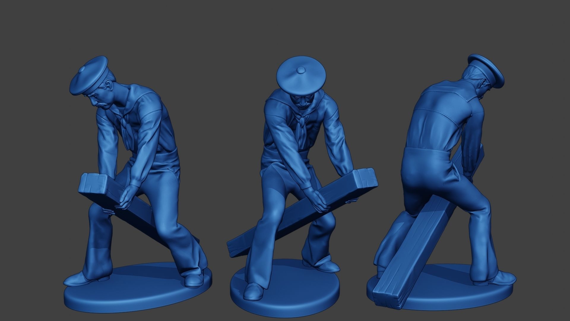 American Sailors Civil War Union Pack1 ACWUS1 3D Model Collection_4