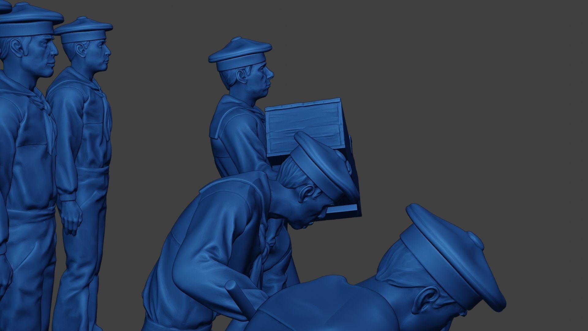 American Sailors Civil War Union Pack1 ACWUS1 3D Model Collection_16