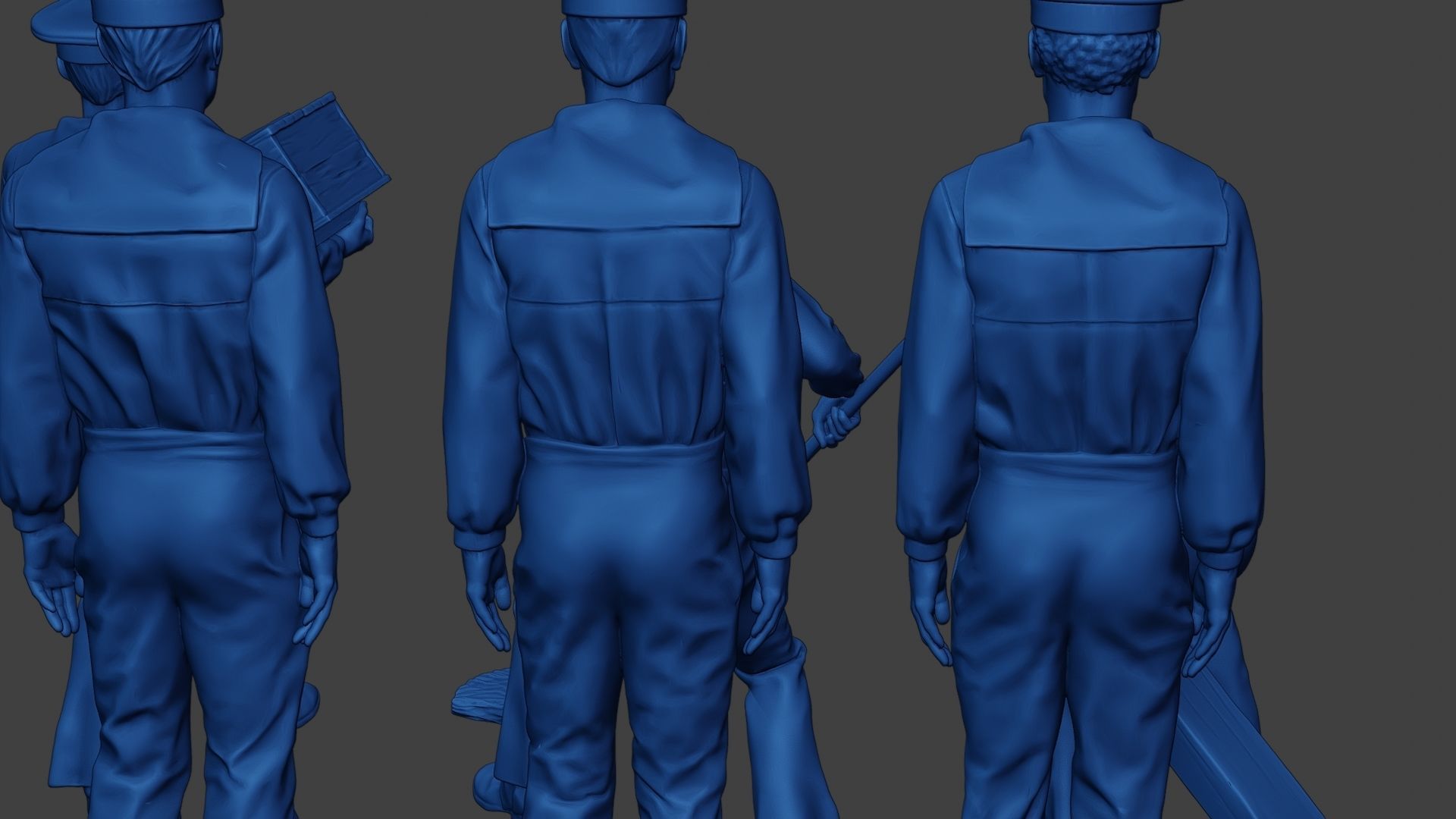 American Sailors Civil War Union Pack1 ACWUS1 3D Model Collection_14