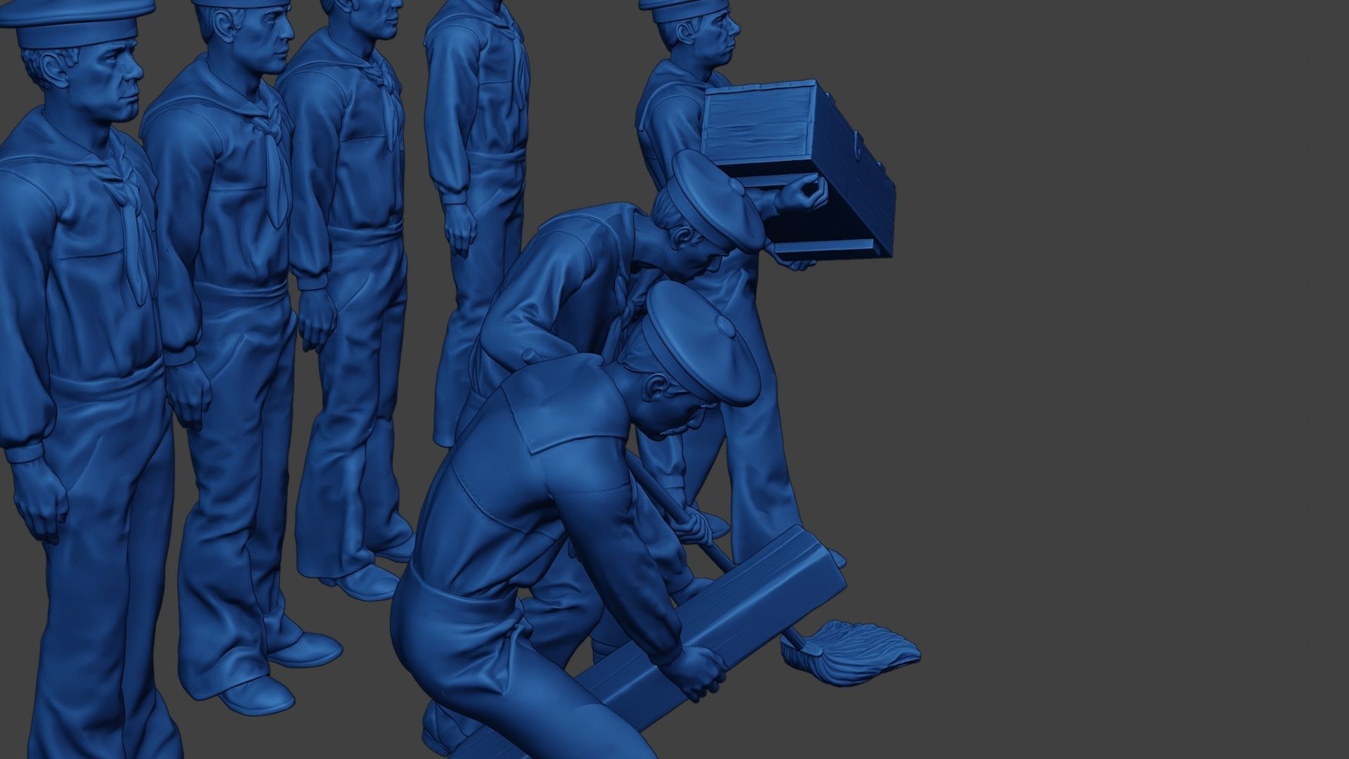 American Sailors Civil War Union Pack1 ACWUS1 3D Model Collection_18