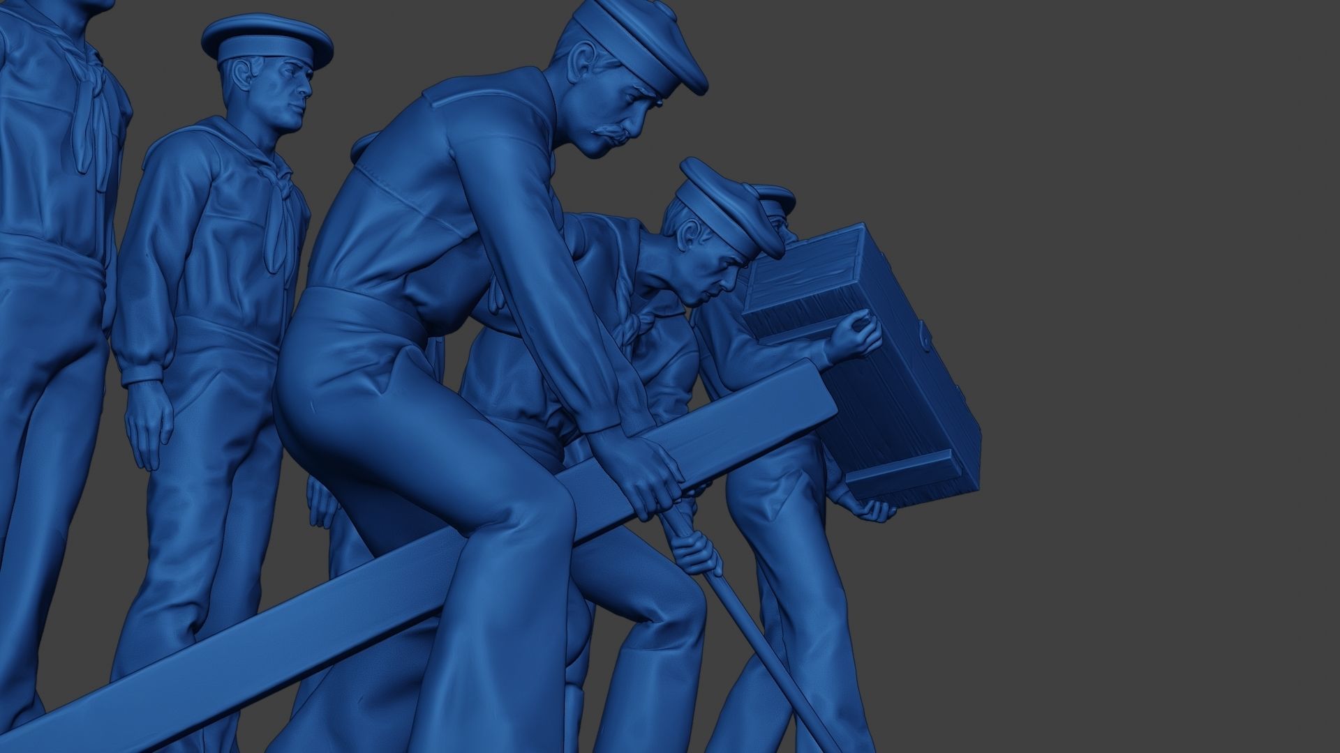 American Sailors Civil War Union Pack1 ACWUS1 3D Model Collection_29