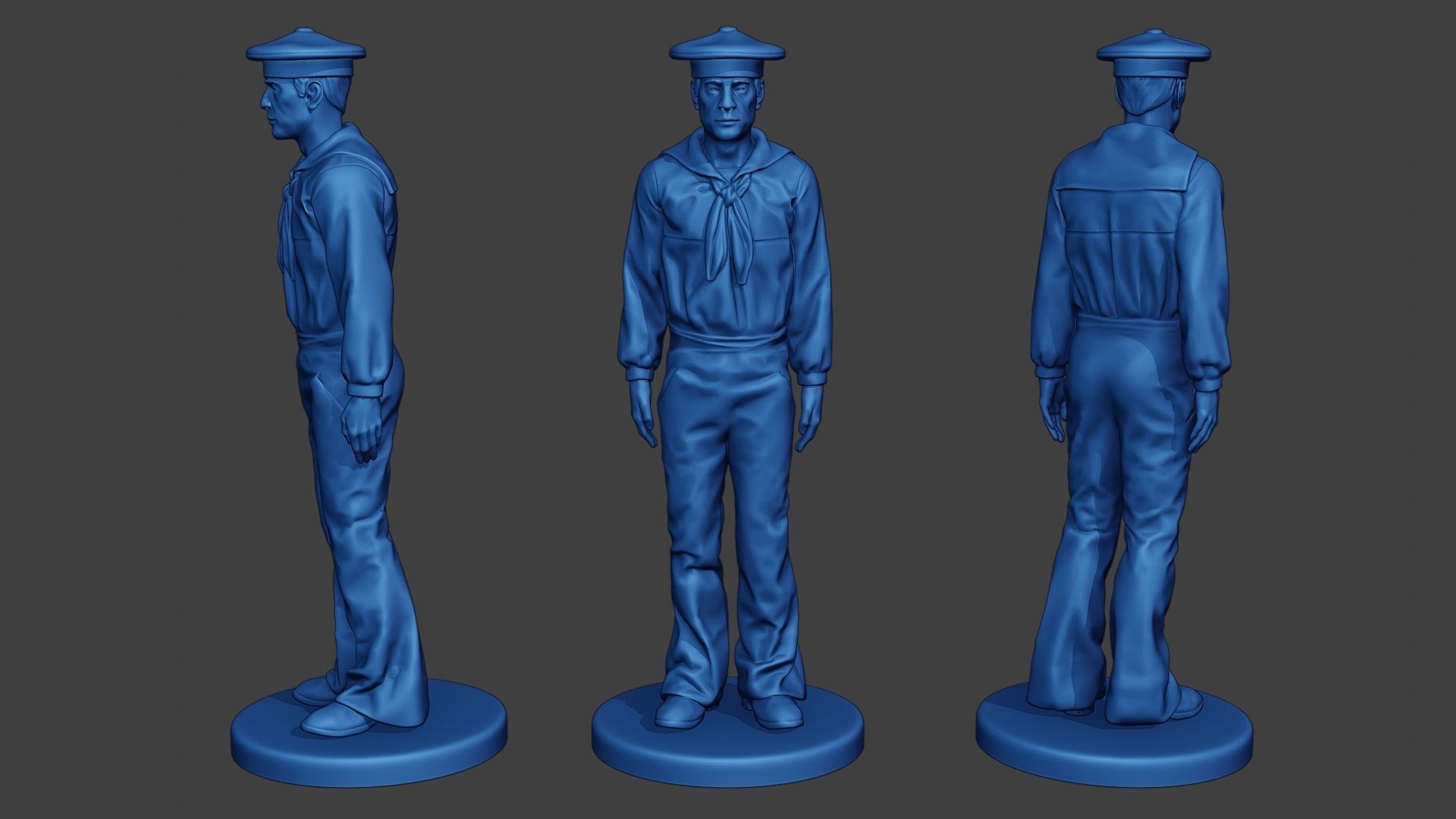 American Sailors Civil War Union Pack1 ACWUS1 3D Model Collection_7