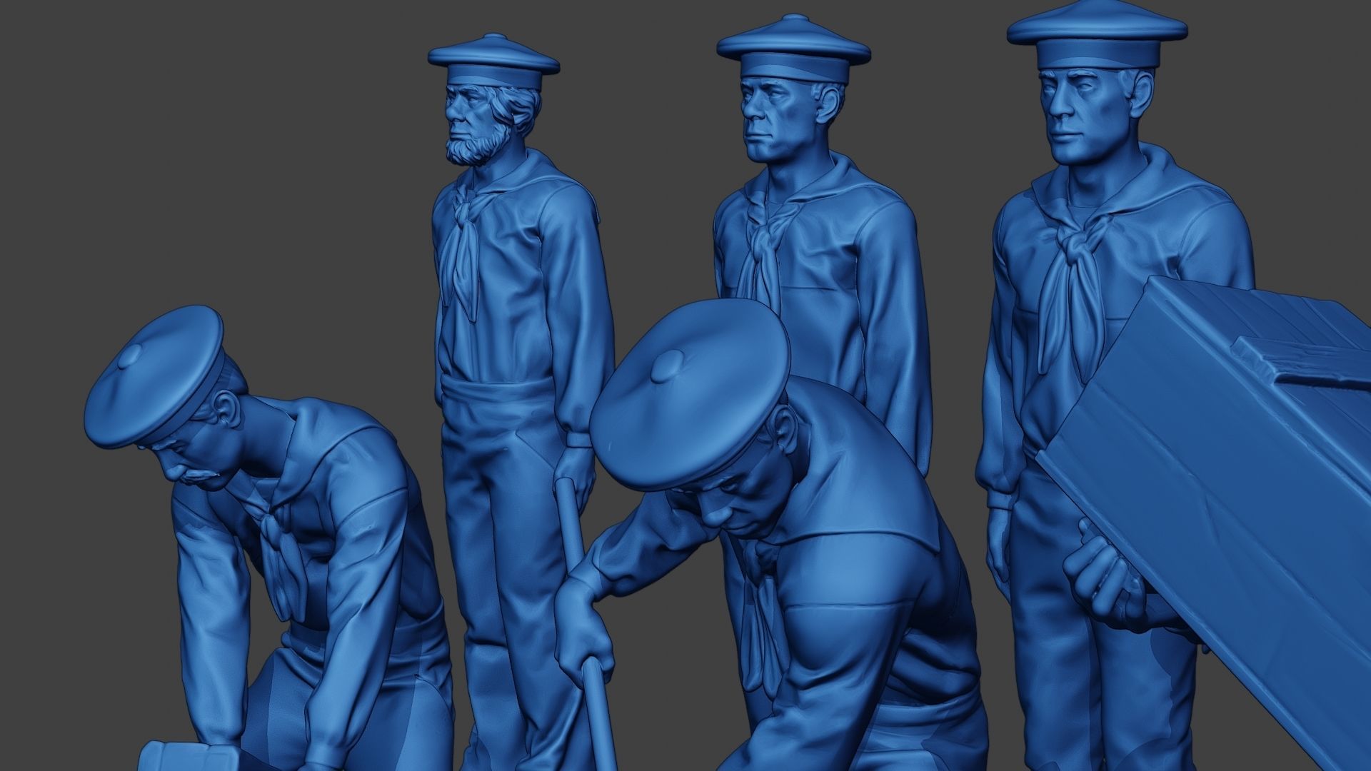 American Sailors Civil War Union Pack1 ACWUS1 3D Model Collection_20