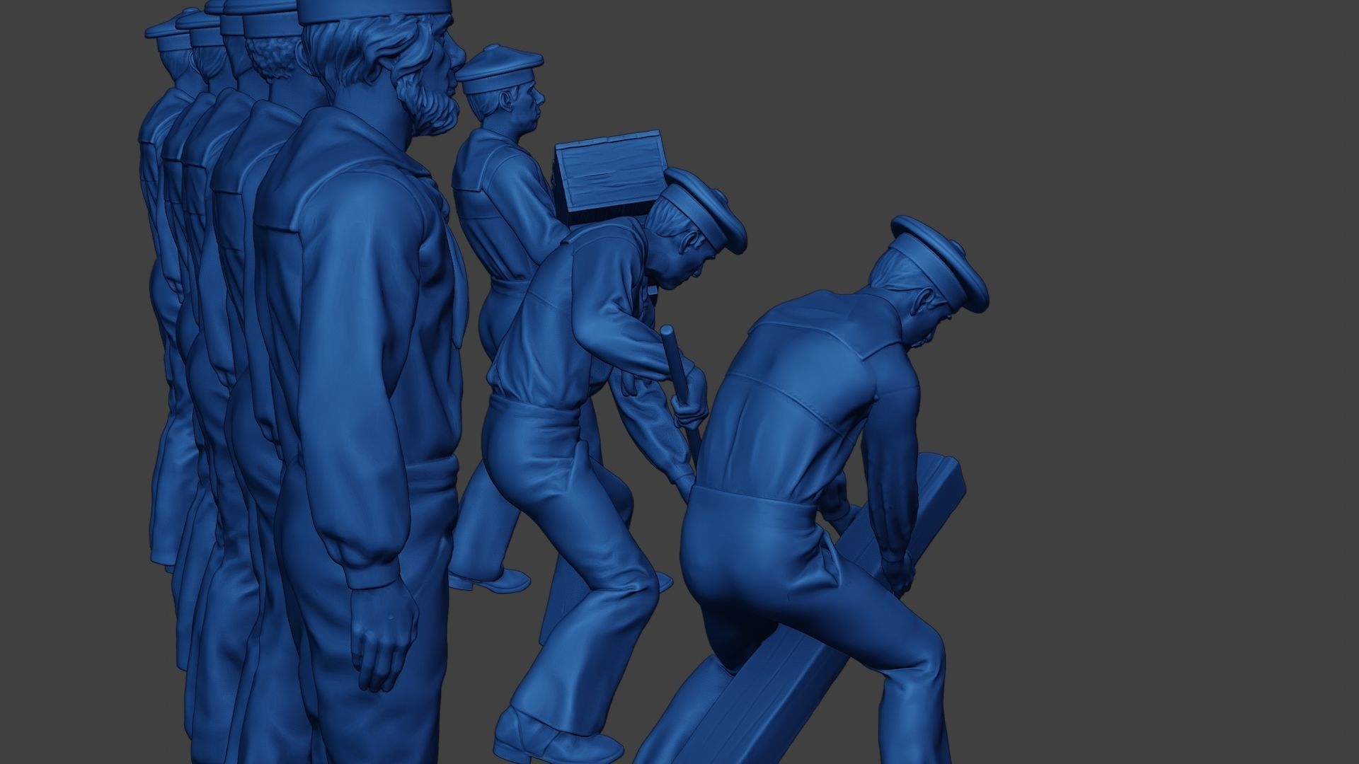 American Sailors Civil War Union Pack1 ACWUS1 3D Model Collection_15